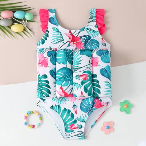 Kid Girls Float Swimsuit Cute Strawberry Floating Swimsuit for Toddler Life Floaters with Detachable Buoyancy2