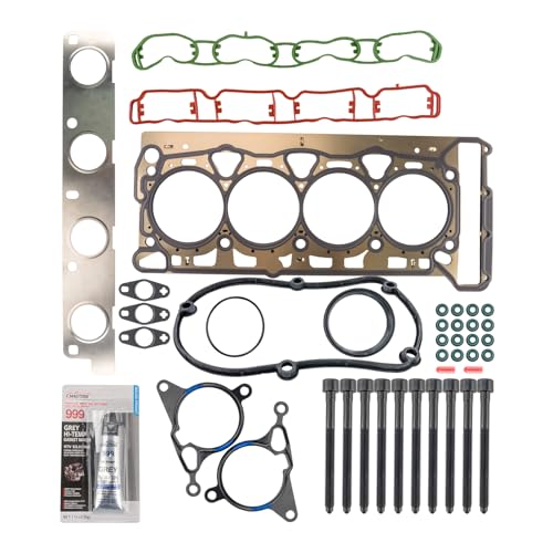 Image of KAX Engine Cylinder Head Gasket Set Compatible with Audi A4 Quattro /Volkswagen Tiguan CC 2009-2012, GTI 2008-2012, Passat 2008-2010, Q5 Eos Jetta Beetle, A3 A5 Quattro, Head Gasket Kit, OE# GST8018