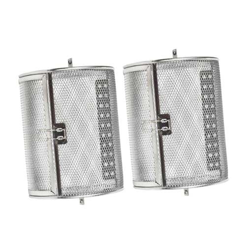 Garneck Grill Cage Basket Stainless Steel Grilled Cages Baking Tray for Family Bbqs