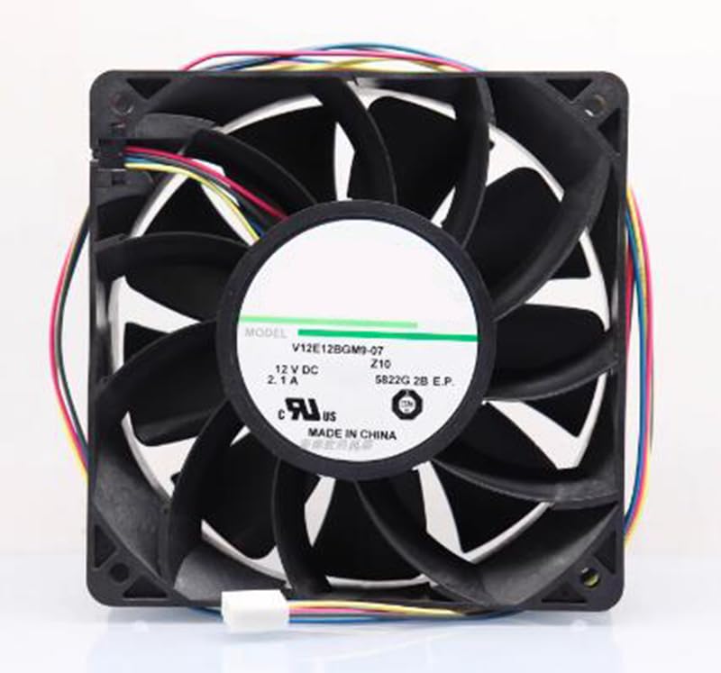 V12E12BGM9-07 Z10 DC12V 2.1A Ventilador de refrigeración de servidor de 4 cables 120 x 38 mm