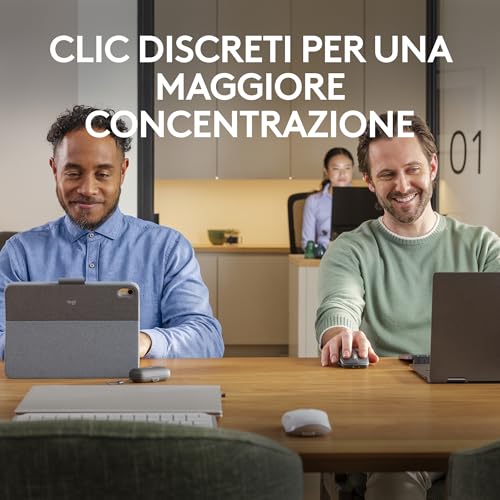 MX Anywhere 3S, Mouse Wireless Compatto, Scorrimento Veloce, Tracciamento 8K DPI, Clic Silenzioso, Pulsanti Programmabili, USB C, Bluetooth, PC Windows, Linux, Chrome, Mac - Grafite - Mouse gaming - Immagine 2