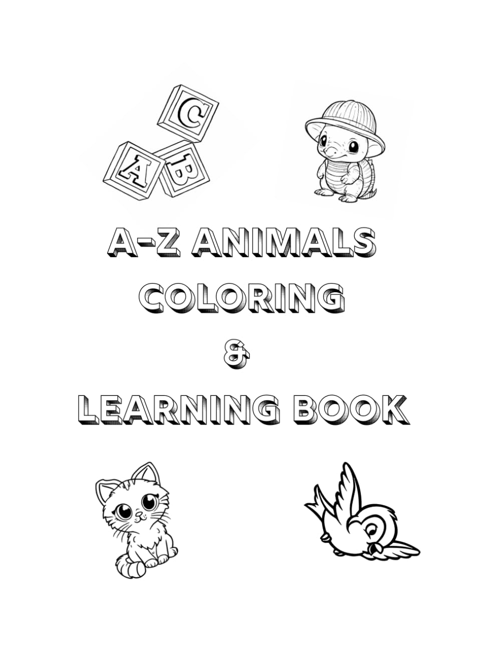 A-Z Animals Coloring & Learning Book!