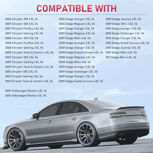 Image of 7781 Iridium Spark Plugs 6 Pack Compatible with Dodge Avenger Challenger Charger Journey Nitro Compatible with Chrysler 300 Town & Country Sebring Pacifica VW Routan 3.5L 4.0L V6 for ZFR5LP-13G