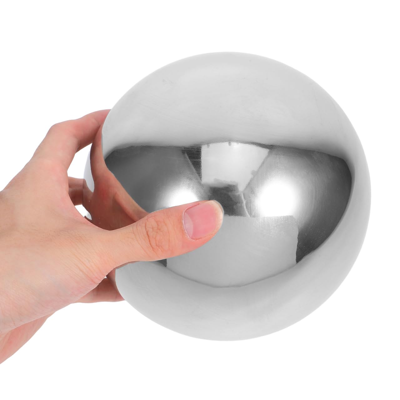 Alasum Boule Réfléchissante en Acier Inoxydable 30 CM Décoration de Jardin Boule Miroir Réfléchissante Ornement Extérieur Effet Contemporain