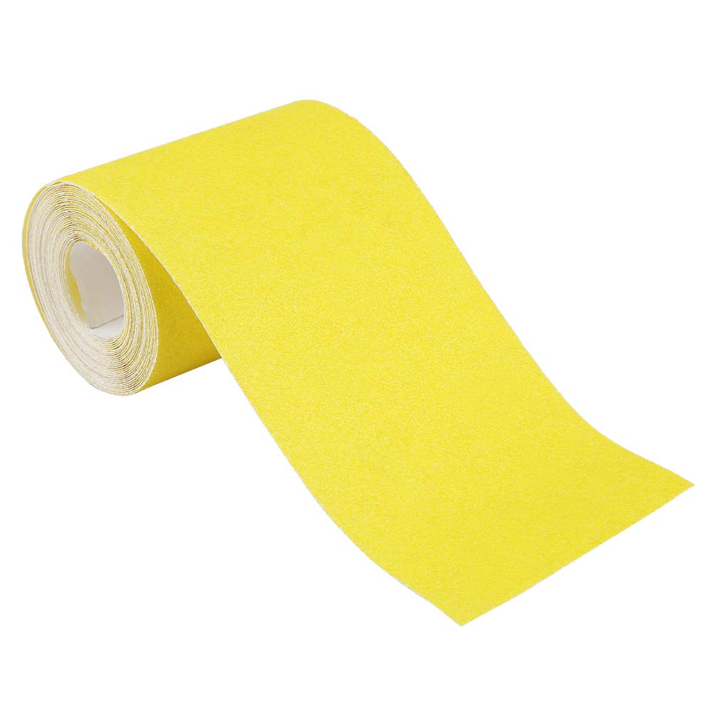 5 Rotoli di Carta Vetrata Manuale, Set Carta Smeriglio #40/60/80/120/180 per Legno e Metallo, Carta Abrasiva di Alta Qualità con Lunga Durata, Ideale per Levigatura e Lucidatura