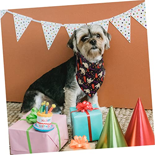 Abaodam 2 Peças De Babador Para Animais De Estimação Acessórios Enfeitados Bandagem Para Animais De