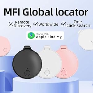   GPS-Tracker-for-Kids-Pets-Dogs-Luggage-and-Wallet-Mini-Tracker-Tag-Compatible-with-Apple-Find-My-App-Real-Time-Global-Tracking-Device-Item-Finder-with-Free-Lanyard-Rope-Black
