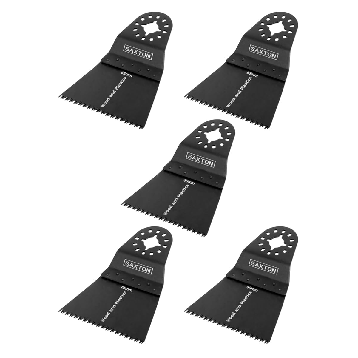 Saxton Blades Black 5X Saxton 65Mm Coarse Blades Dewalt Stanley Worx Erbauer Stanley Oscillating Multitool