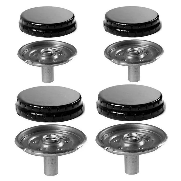4 Bocas de Fogão Compatível para Esmaltec, Agata, Bali, Caribe, Veneza, Laguna, Munique e Veneza Super. Kit com 4 Espalhador 4 Queimador. Tampa Tampinha da Chama do Fogão Sorvete Queimador Completo