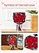 Mosstory Flower Bouquet Flowers for Delivery Prime 7-Piece Preserved Roses Bouquet Gift for Women Mother Wife Mother Day Wedding Anniversary Birthday (Red Roses)
