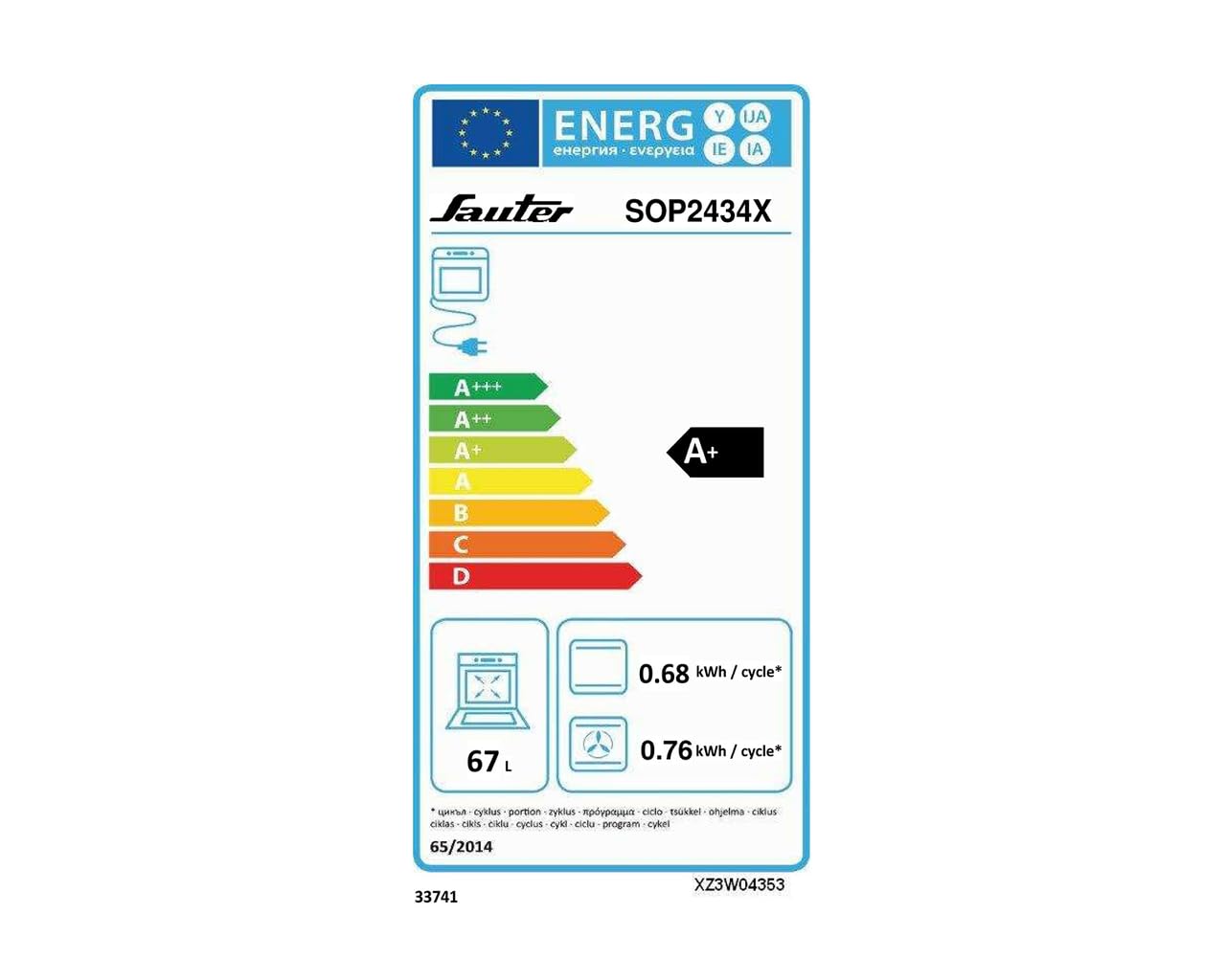 Four Sauter SOP2434X