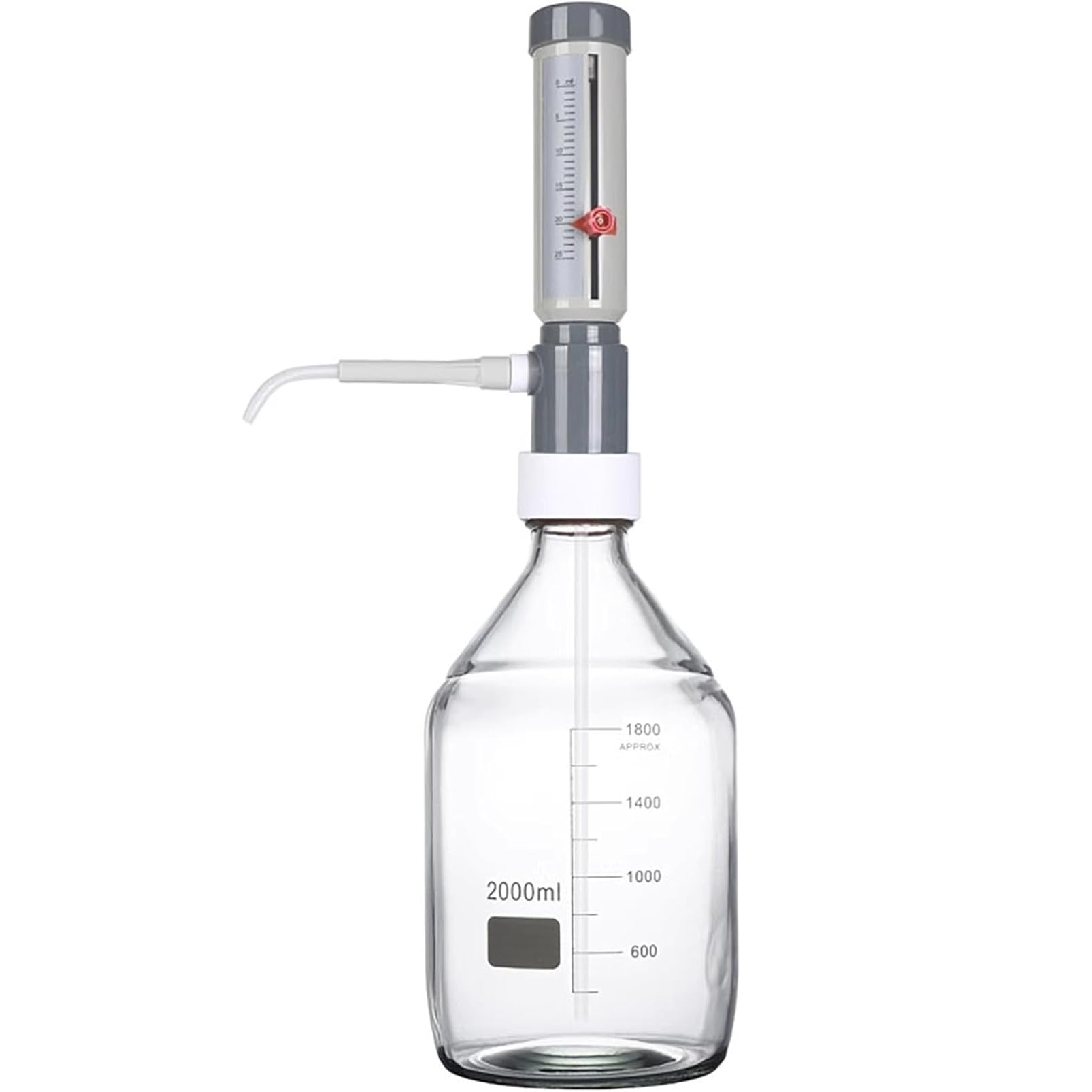 Verstellbare Laborpipetten, 0–25 Ml Flaschenaufsatzspender, Automatische Mikropipette Mit Einstellbarer Kapazitätsskala, Sicheres, Reibungsloses Pipettieren, Für Säure, Base, Reagenz