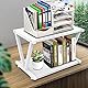 VEDECASA Desktop Drucker Stand 2-Tier Unter Schreibtisch Holz Drucker Regal Rustikale industrielle Bauernhaus Holz Speicher Buch Regal Tisch Organizer für Home Office Stilvolle Robuste (weiß)