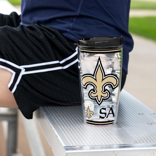 Image of Rico Industries NFL Football Double Wall Mayhem 16oz Tritan Tumbler W Lid