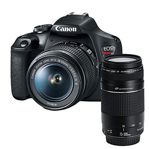 Câmera Canon T7 + Lente 18-55mm + Lente 75-300mm | Amazon.com.br