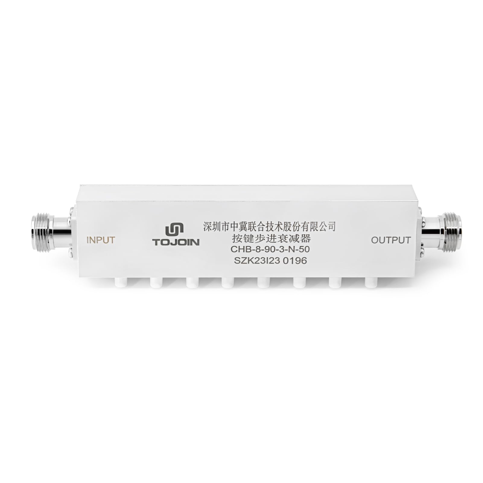 tojoin rf step attenuator step-adjustable attenuator push-button step attenuator n type attenuator 0-90db dc to 25ghz 50 ohm rf attenuator n type female attenuator 1pcs