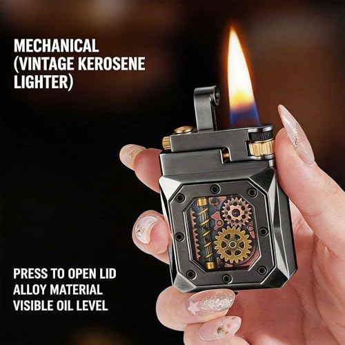Encendedor de queroseno recargable para camping e iluminación de velas 5
