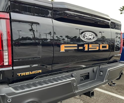 Eurosport Daytona- Compatible with 2024-Current Ford F150 Pro Access Tailgate Letters (Tremor)