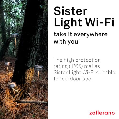 Zafferano, Sister Light Wi-Fi Lamp, Cordless Rechargeable Table Lamp with Remote Control, for Indoor and Outdoor Use Dimmer - Image 3