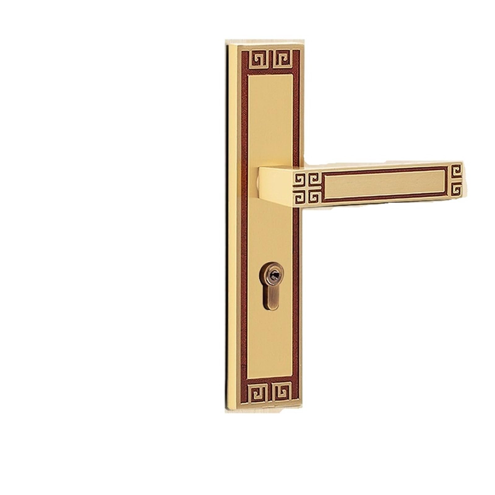 Aepqbgqj One Color Pure Copper Chinese Style Door Lock Silent Thickened Bedroom Solid