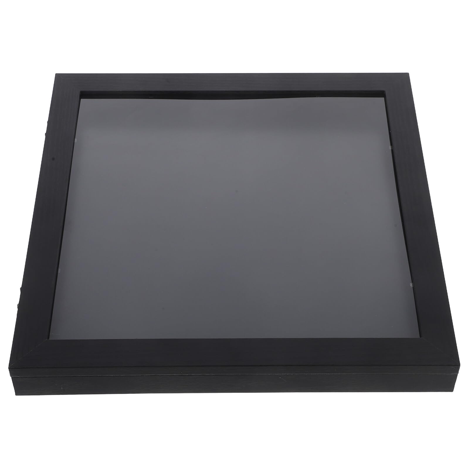 CALLARON Caja de Sombra para Camisetas Deportivas Marco de Fotos Madera Negra 13X13 para Exhibición de Uniformes de Fútbol y Béisbol, Adecuado para Fanáticos del Deporte