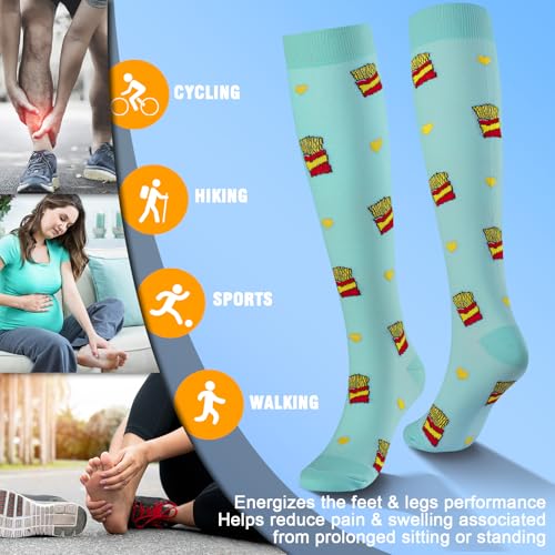 Image of bropite Compression Socks for Women &Men Circulation-Support Knee High Socks 20-30 mmhg-Best for Running,Medical,Nurse,Travel