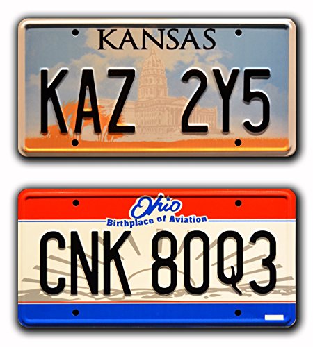 Metal Stamped License Plates