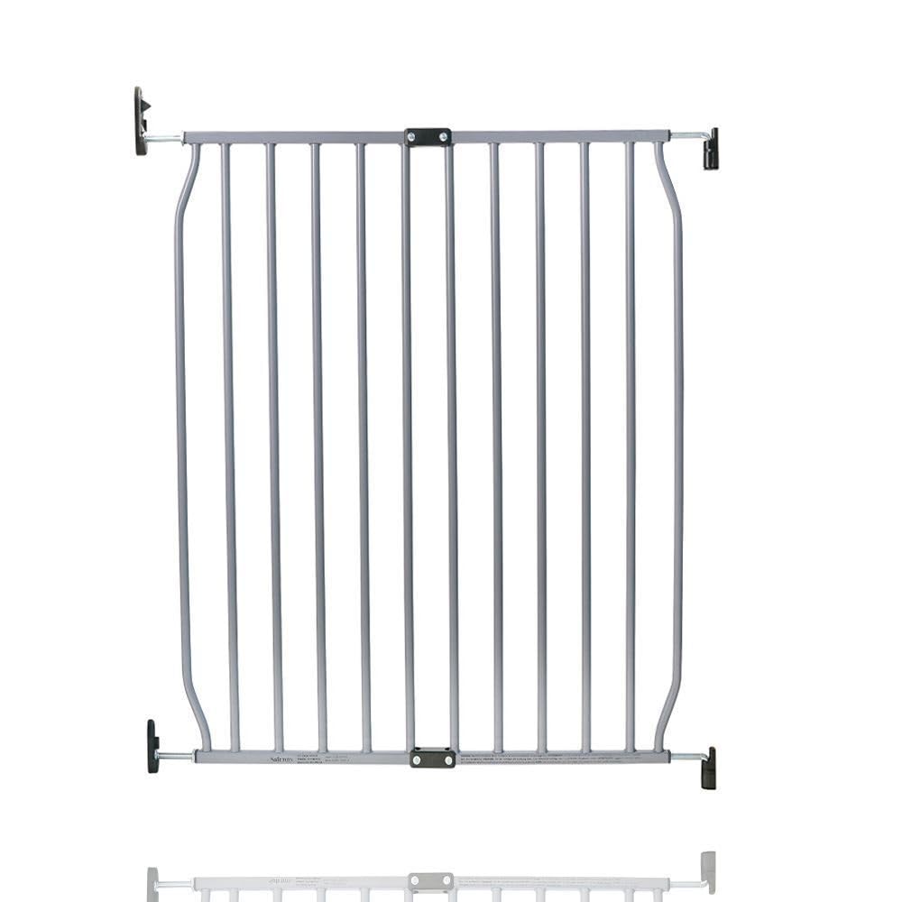 Safetots Screw Fit Metal Baby Gate, Grey, 70cm - 80cm