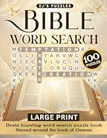 Bible Word Search Large Print: A Fun Brain-Boosting Word Find Puzzle Book Themed Around The Book of Genesis and Stories of Creation, Perfect for Adults, Seniors, and Teens B0DQ1LDRC7 Book Cover