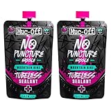 Muc-Off Tubeless Sealant 140ml Pouch (Pack of 2) | Super Lightweight Bike Tire...