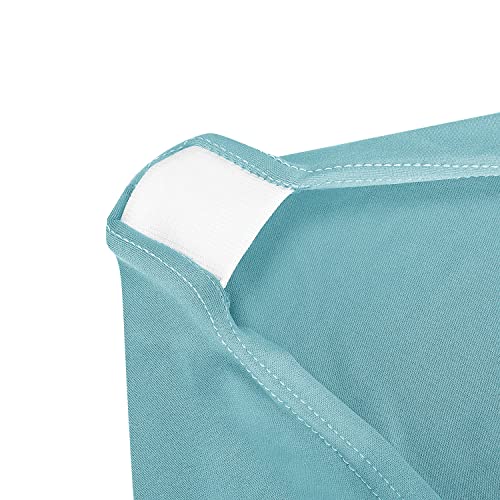 Image of Peomeise 6FT Spandex Table Cover Rectangular Stretch Spandex Tablecloth (Aqua,6FT)