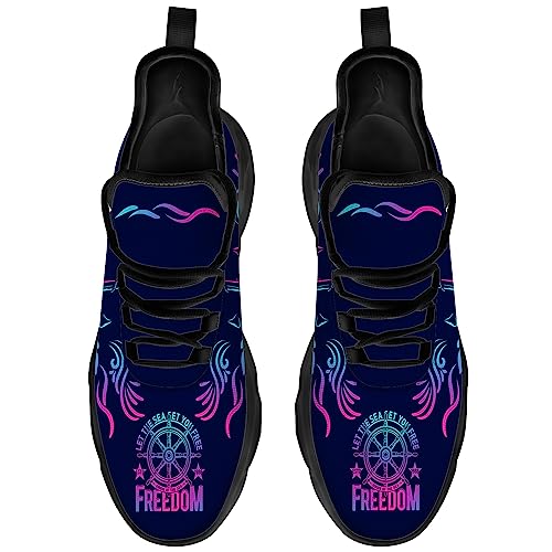 Anchor Shoes for Women Men Road Running Walking Tennis Breathable Lightweight Sneakers Sailor Shoes Gifts for Men Women3