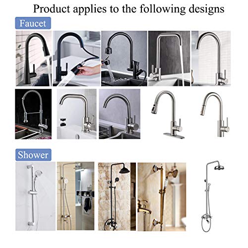 Hoinerus Kitchen Dish Sponge Holder Faucet Caddy Shower Rod Soap Basket Washing Ball Hanger,Faucet Shower Rod Assembled by Hoinerus - Image 9