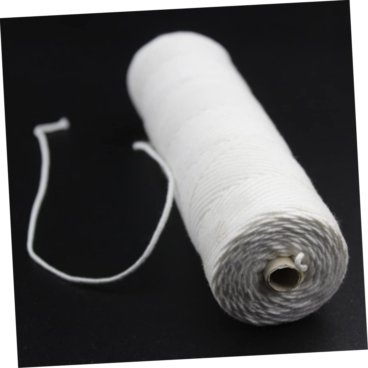 Strands Cotton Candle Wicks Spool for DIY Candle Making Degreased Braided Wicks Compatible with Wax and Double Sided Stickers for Pillars and Tapers Easy to
