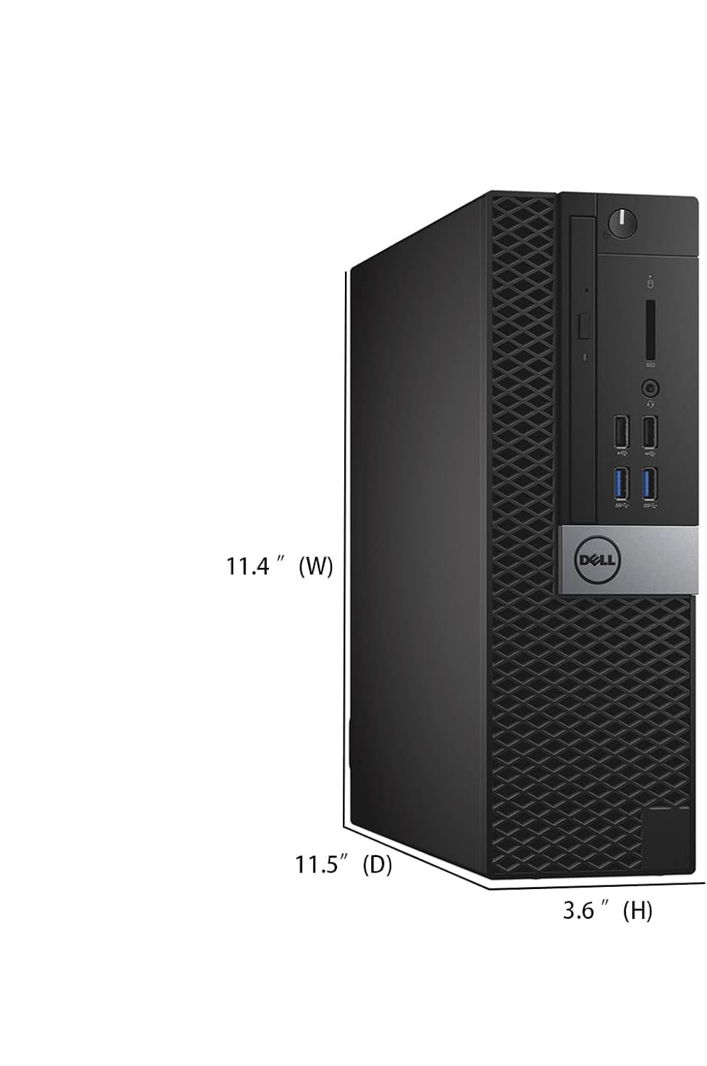 Dell Optiplex 3040 SFF Desktop Computer PC, Intel Core i5-6500, 8 GB RAM, 256 GB SSD, WiFi, Bluetooth, tastiera US QWERTY Windows 11 Pro (ricondizionato)
