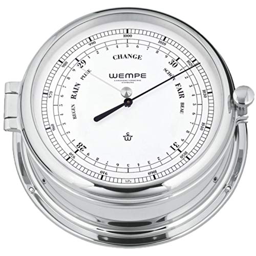Wempe Barometer Admiral II Messing verchromt