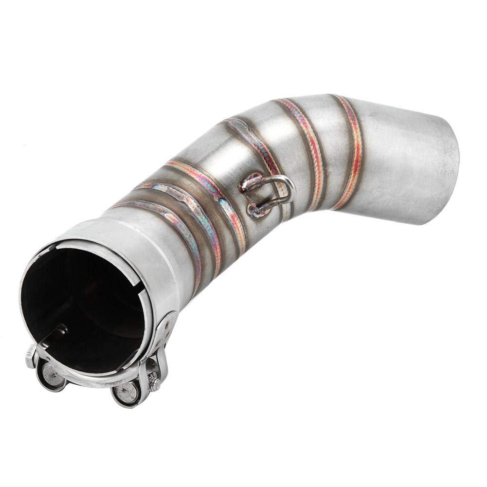 EBTOOLS para z900 tubo medio Adaptador de escape de motocicleta Tubo de enlace medio Tubo de escape de acero Sección media Modificación de motocicleta Ajuste para Z900 2017-2019