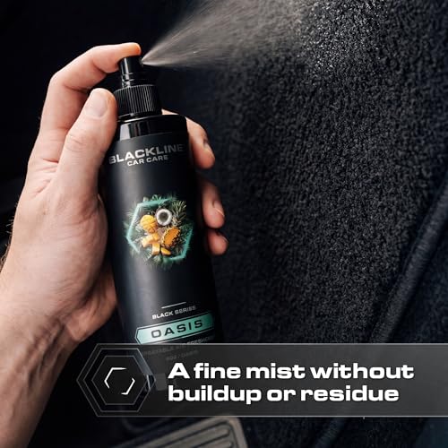Image of Blackline Car Care - Wild Cherry Car Air Freshener Spray, Premium Odor Eliminator for Cars, Trucks, RVs, SUV, or Home Use - 8 fl OZ - Air Freshener - Wild Cherry Spray