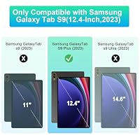 Hülle für Samsung Galaxy Tab S10 Plus/Tab S9 Plus 12,4 Zoll,Transparent – Ansicht 2