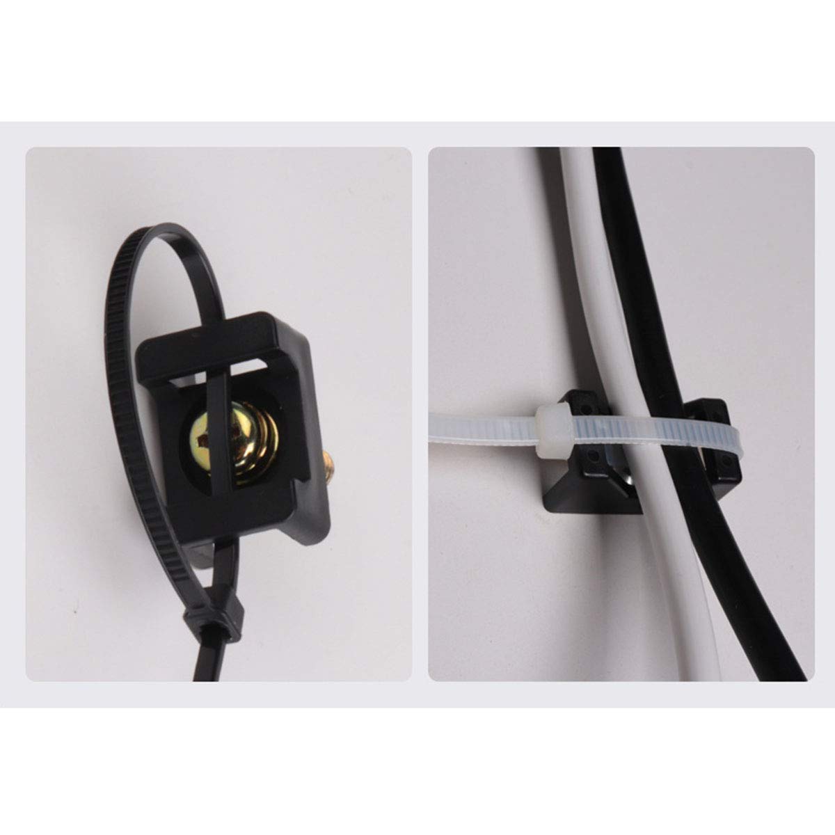 YMYNY Lot De 2 Passe-câbles De Bureau, Passe-câbles Pour Câbles De Bureau, Passe-câbles En Plastique Pour Bureau D'ordinateur, Cache-trou De Fil Bien Rangé, Organisateur De Fils, Diamètre Du Trou De M