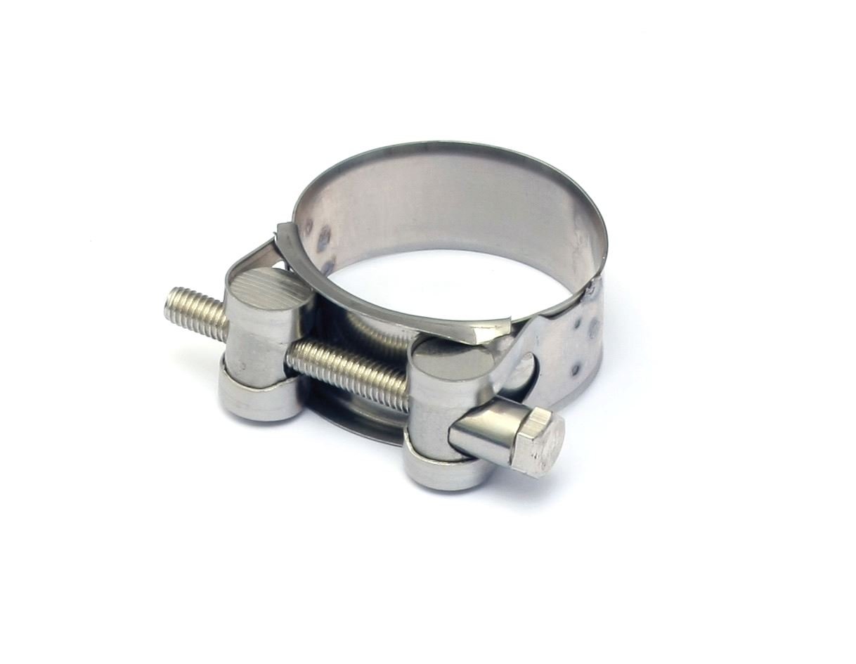 Bike It Stainless Steel Motorcycle Exhaust Banjo Clamp Heavy Duty Exhaust Clamp For Slip-On Cans & Downpipes – Corrosion Resistant (63–68Mm)