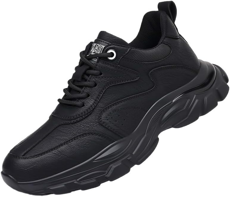 Multi-Purpose Men's Leather Dress Sneakers with Classic Oxford Silhouette and Advanced Impact Absorption System for Professionals