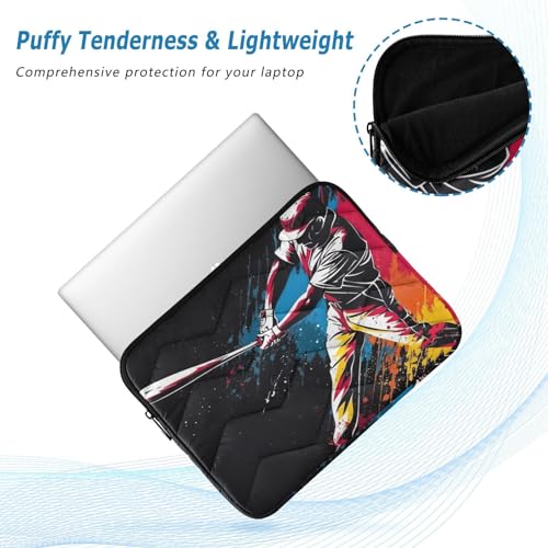 Funda para portátil beisbolista 13-14 pulgadas impermeable miniatura 5