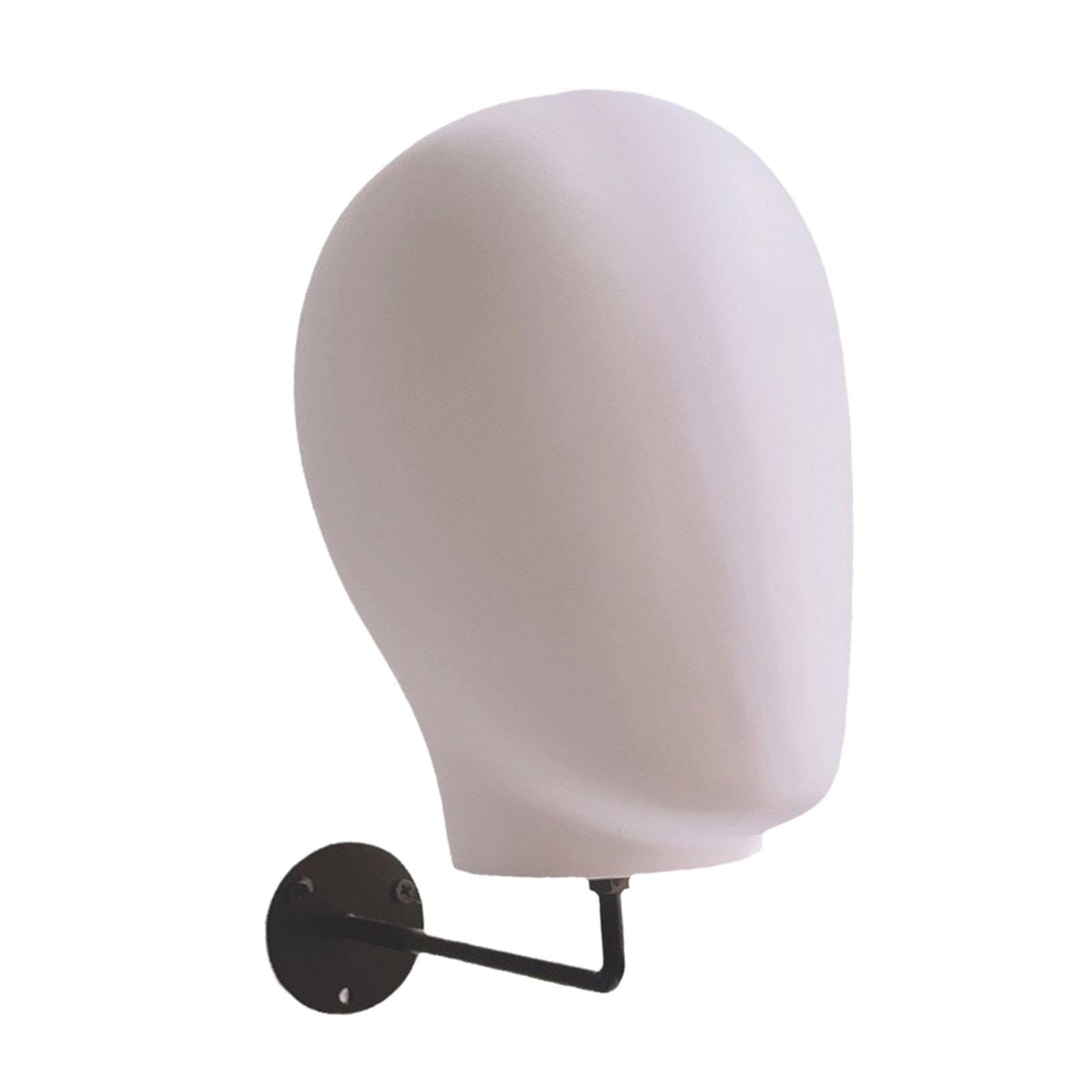 AUYXSSZ Sturdy Wall Mounted Hat Holder With Mannequin Head Beautifully Displaying Wigs Caps And Accessories In Any Space Wall Mounted Wig Holder Manikin Head