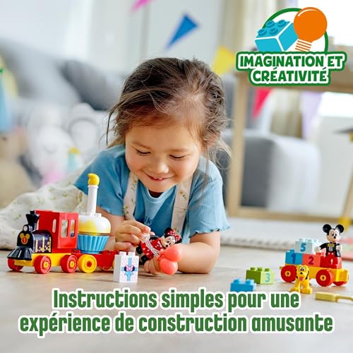LEGO DUPLO Train Anniversaire Mickey Minnie - vue 9