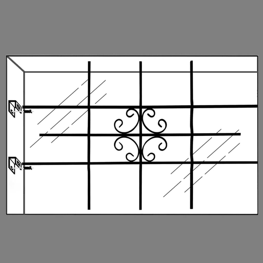 Rejilla de seguridad para la ventana 69 x 114 cm para balcón,planta baja,ventana de bodega,ventanas exteriores,Reja antirrobo