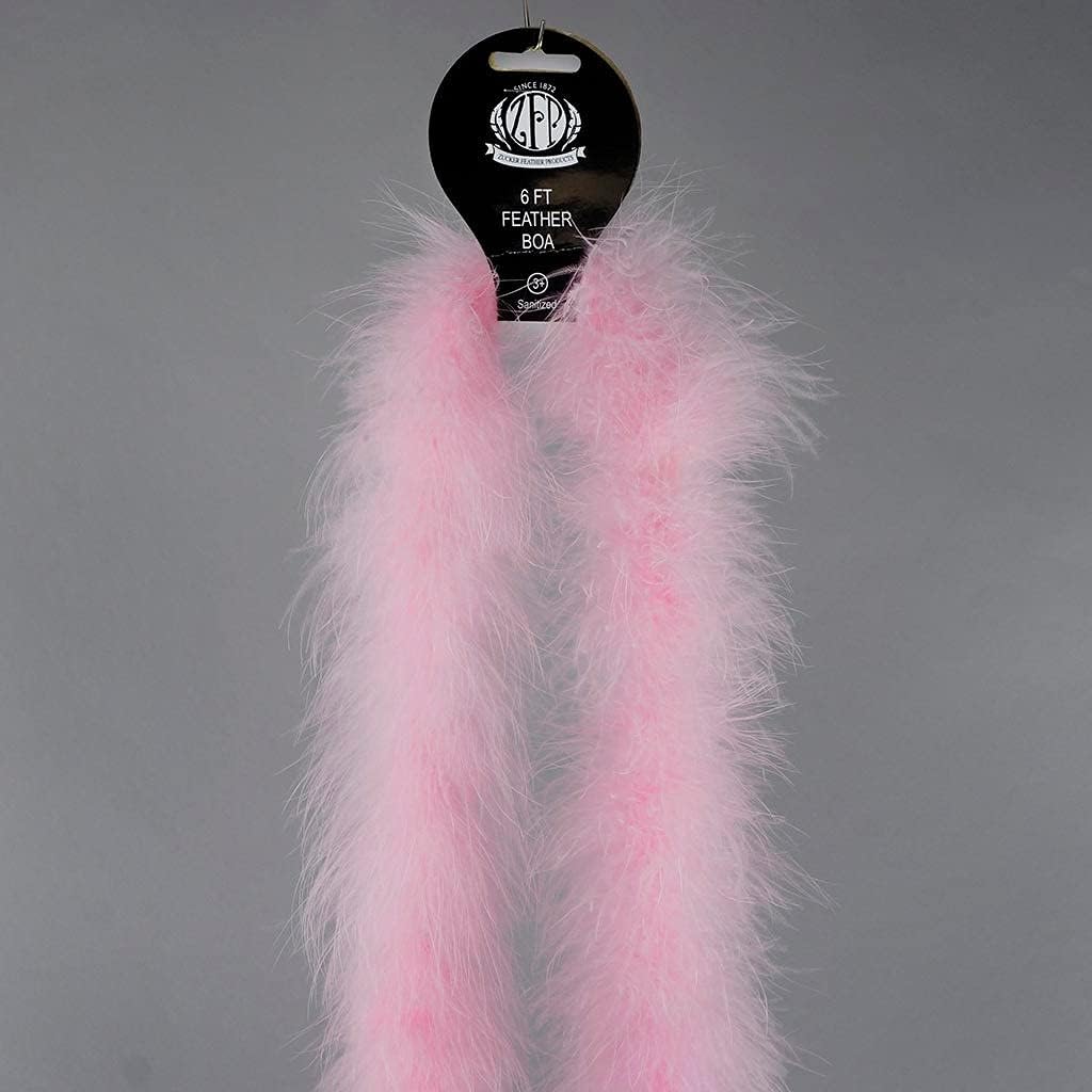 ZUCKER Marabou Feather Boas - Fluffy Costume Accessories, for Halloween Party, Carnival, Crafts, Dancing