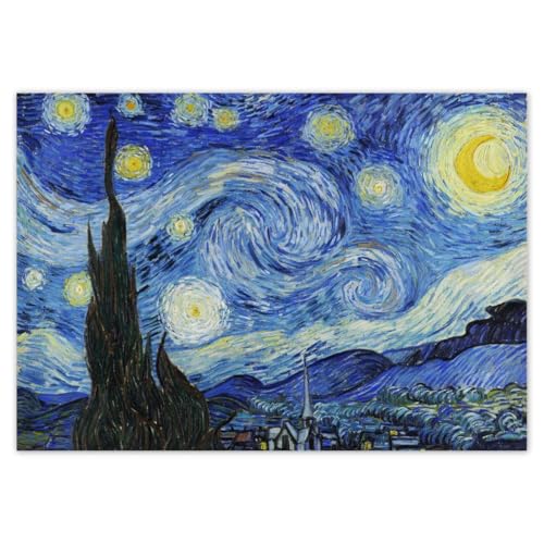 H5351Z_TV5BJ Papier peint intissé Motif Nuit étoilée Van Gogh 208 x 146 cm