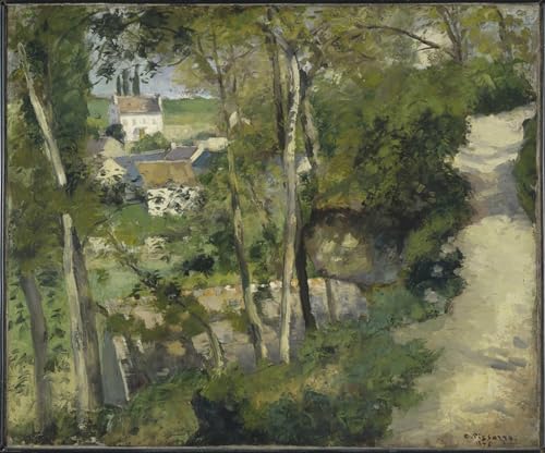 Poster Impression Tableaux Pissarro pour raviver un mur blanc et vide avec du graffiti moderne