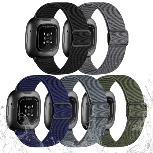 Image of Odbeai Stretchy Bands Compatible with Fitbit Versa 4 /Sense 2 /Sense /Versa 3
